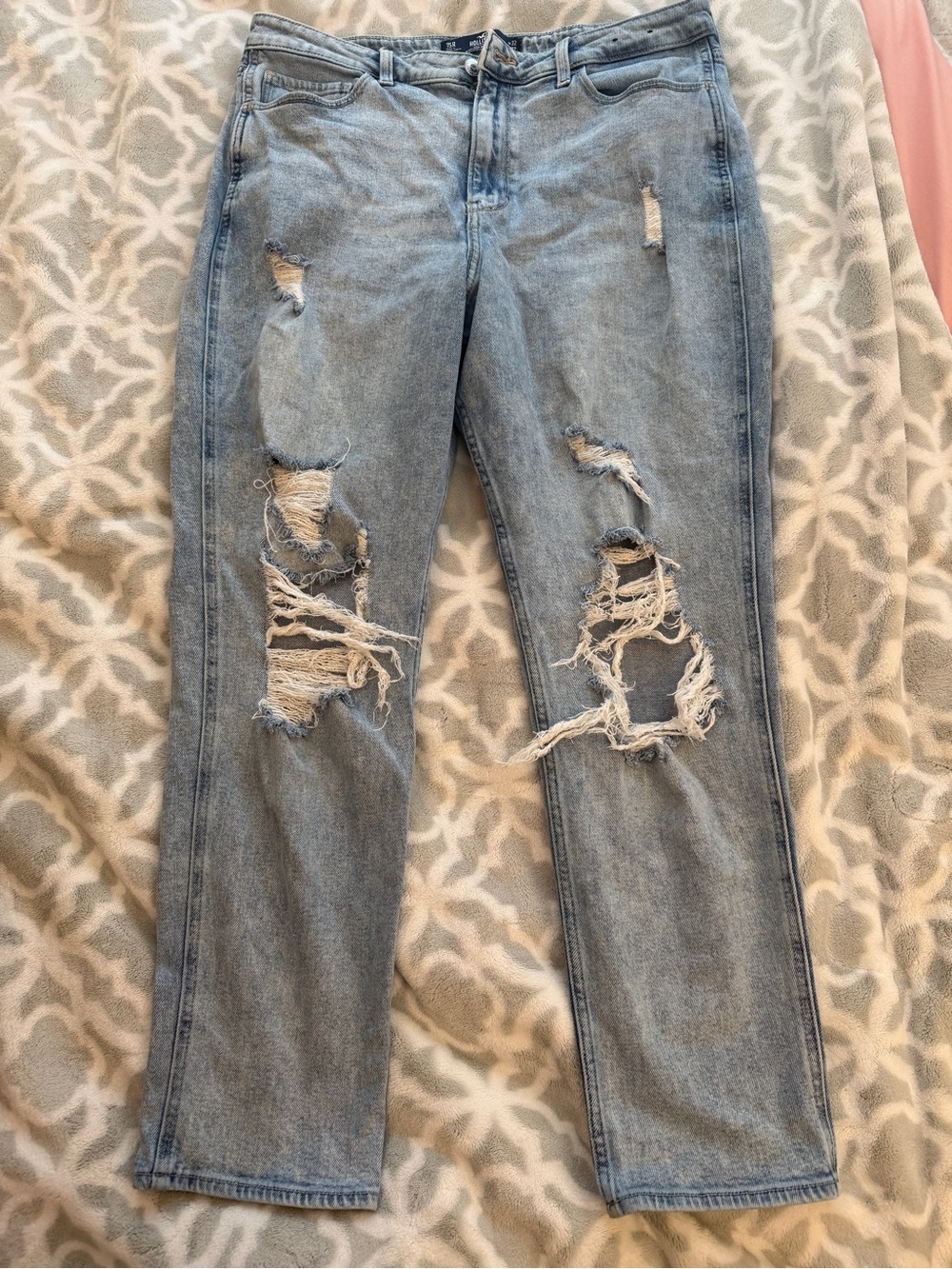 Light Blue Distressed Women’s Jeans Size 15R